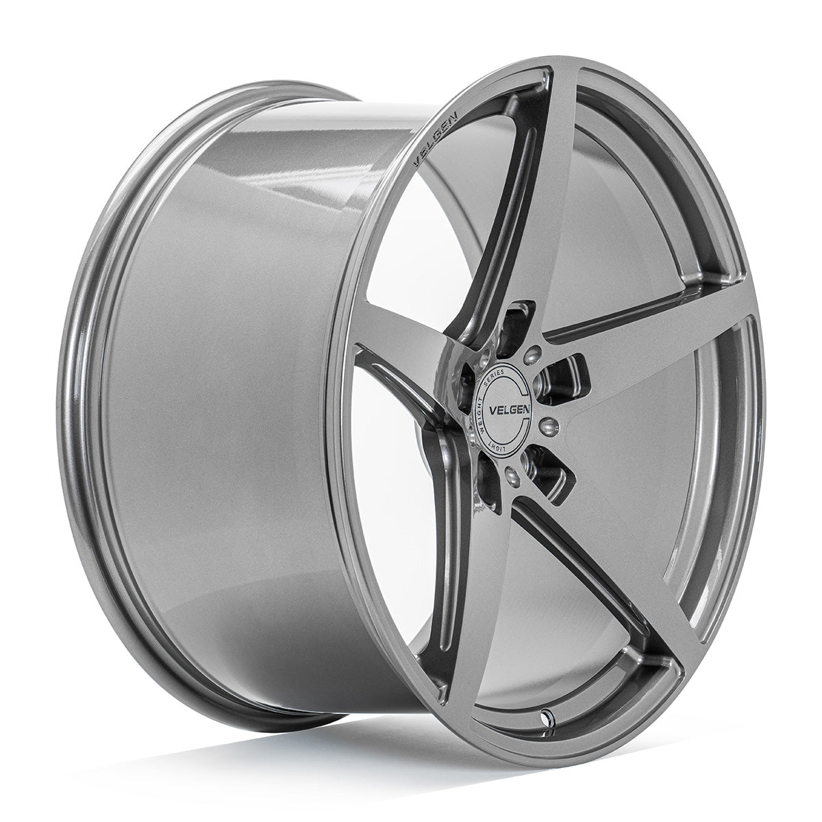 2005+ Ford Mustang Velgen Classic5 V2 Wheel Set (Set of 4) - Gloss Gunmetal - 20x9.5/20x10.5