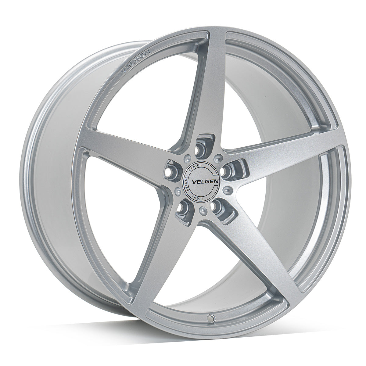 2015-2024 Ford Mustang Velgen Classic5 V2 Wheel Set (Set of 4) - Gloss Silver - 20x10/20x11