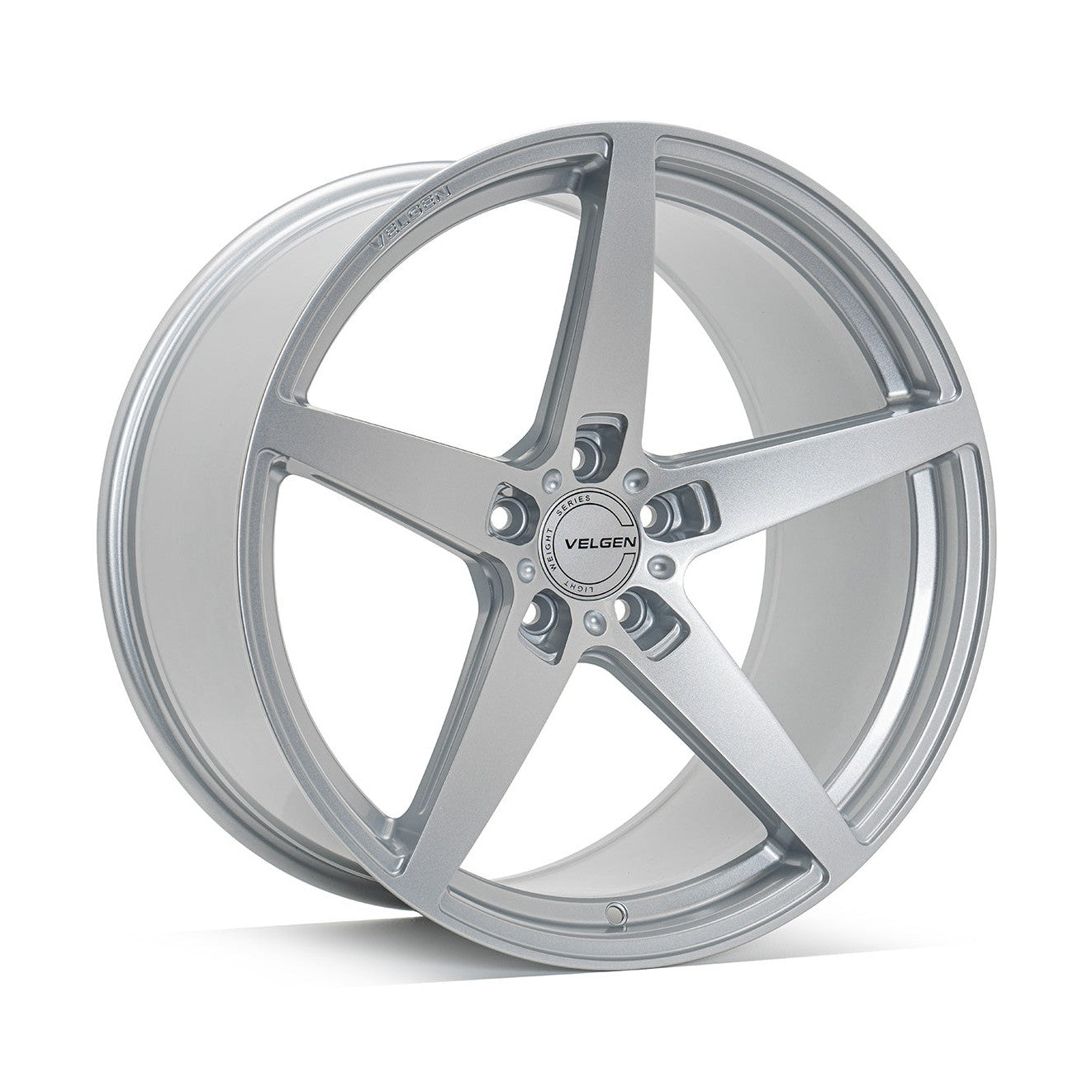 2015-2024 Ford Mustang Velgen Classic5 V2 Wheel Set (Set of 4) - Gloss Silver - 20x10/20x11