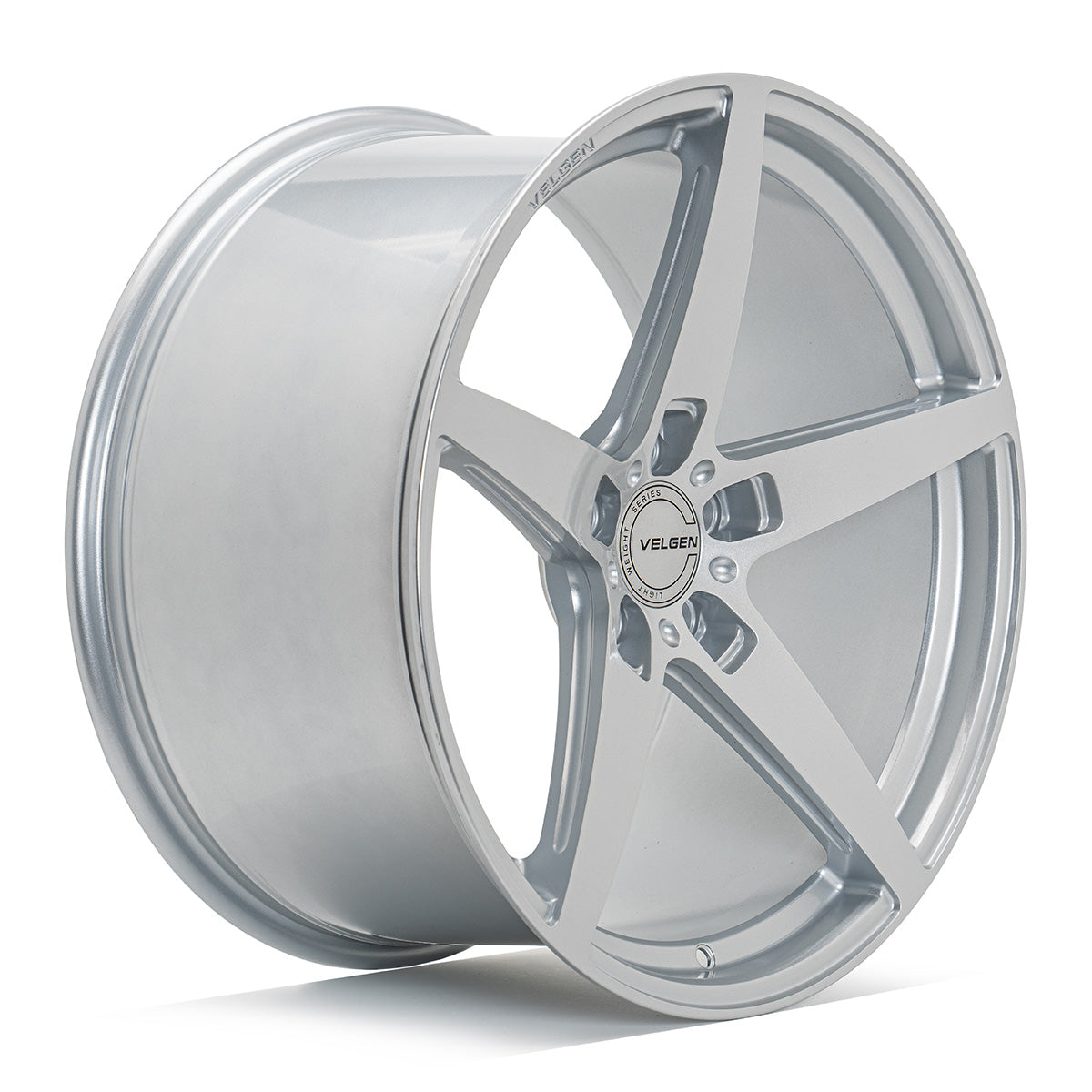 2015-2024 Ford Mustang Velgen Classic5 V2 Wheel Set (Set of 4) - Gloss Silver - 20x10/20x11
