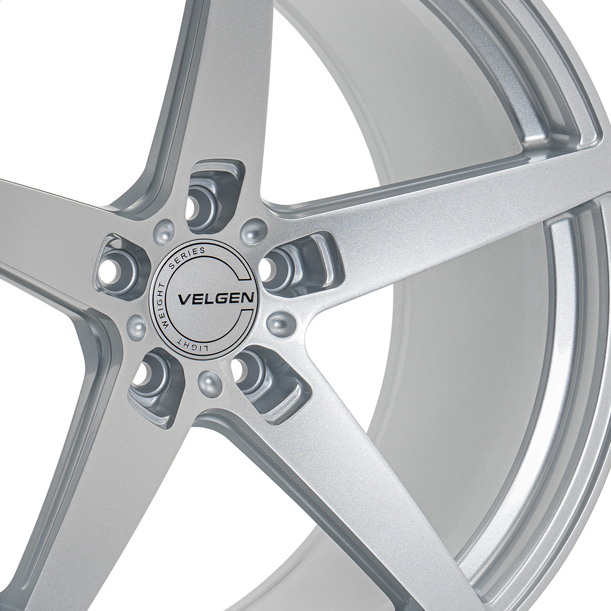 2015-2024 Ford Mustang Velgen Classic5 V2 Wheel Set (Set of 4) - Gloss Silver - 20x10/20x11
