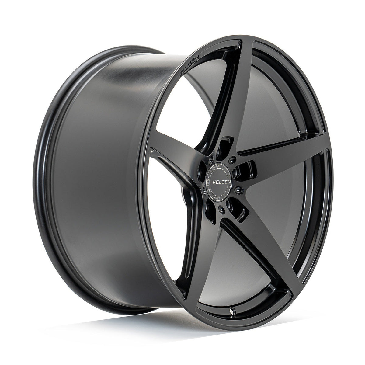 Juego de rines Velgen Classic5 V2 para Ford Mustang GT350/R 2016-2020 - 20x11/20x11.5, Negro satinado