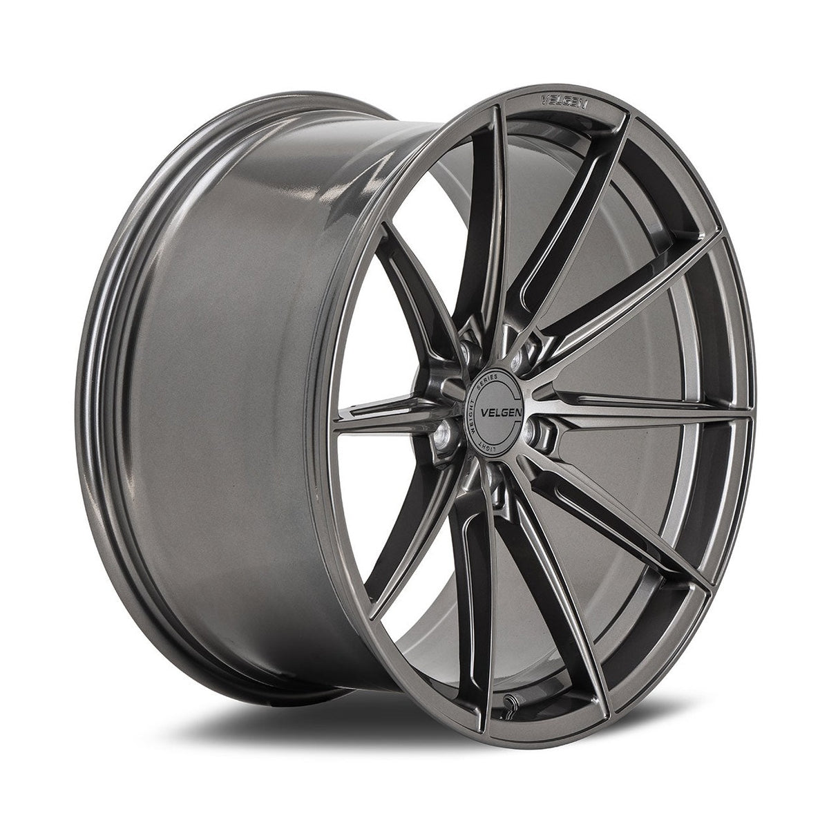 Juego de rines Velgen VF10 para Ford Mustang 2005+ - 20x9.5/20x10.5, Gris Metálico Brillante