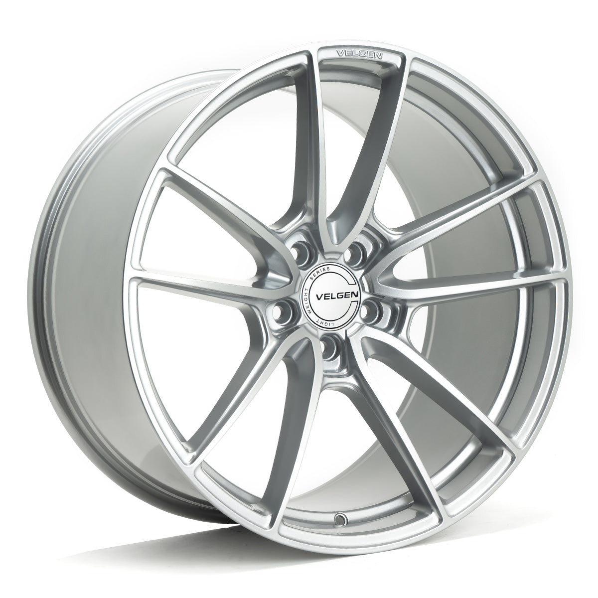 2015-2024 Ford Mustang Velgen VF5 Wheel Set (Set of 4) - Gloss Silver - 19x10/19x11