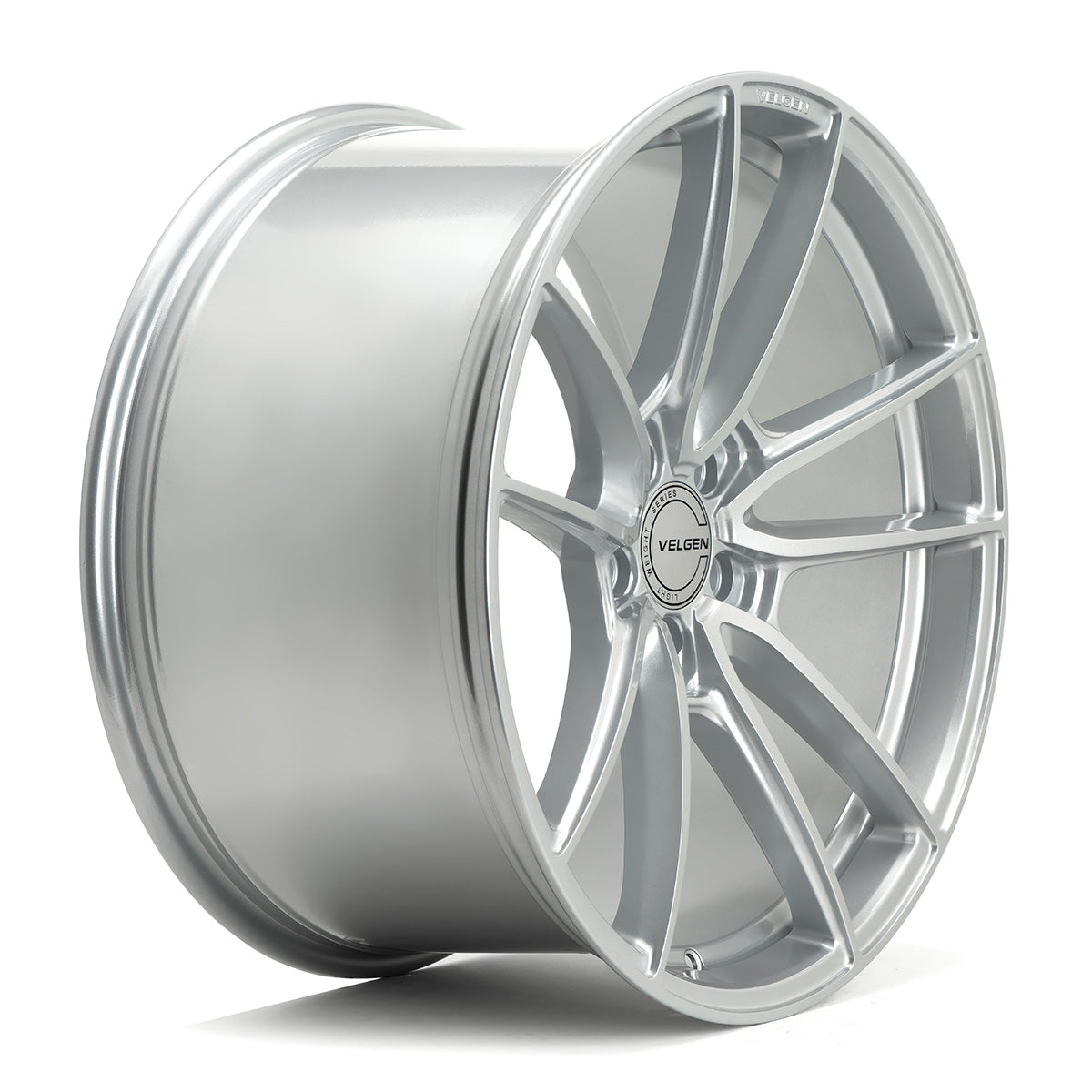 2005+ Ford Mustang Velgen VF5 Wheel Set (Set of 4) - Gloss Silver - 20x9.5/20x10.5