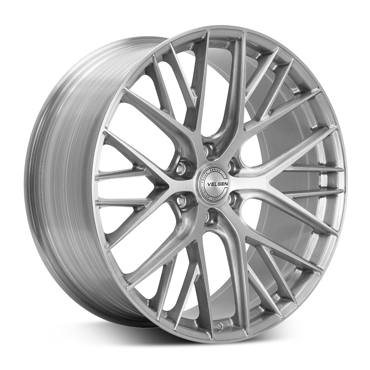 2021+ Ford F-150 Velgen VFF-12 Wheel Set (Set of 4) - Brushed Clear - 22x10