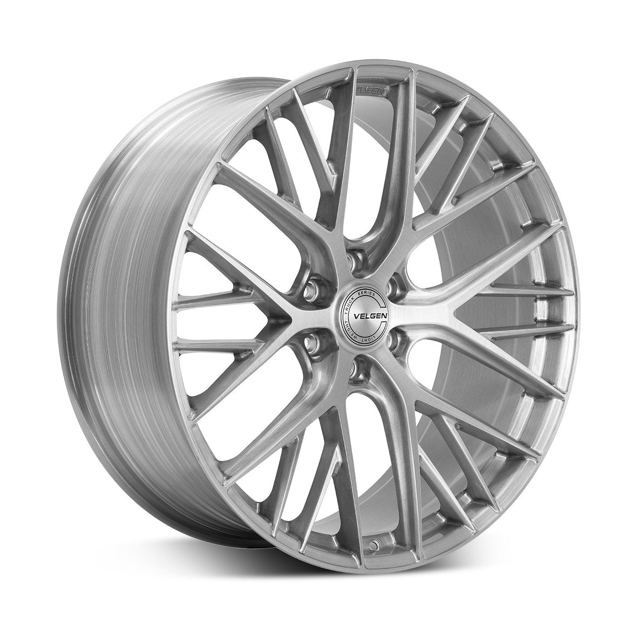 2015-2020 Ford F-150 Velgen VFF-12 Wheel Set (Set of 4) - Brushed Clear - 24x10