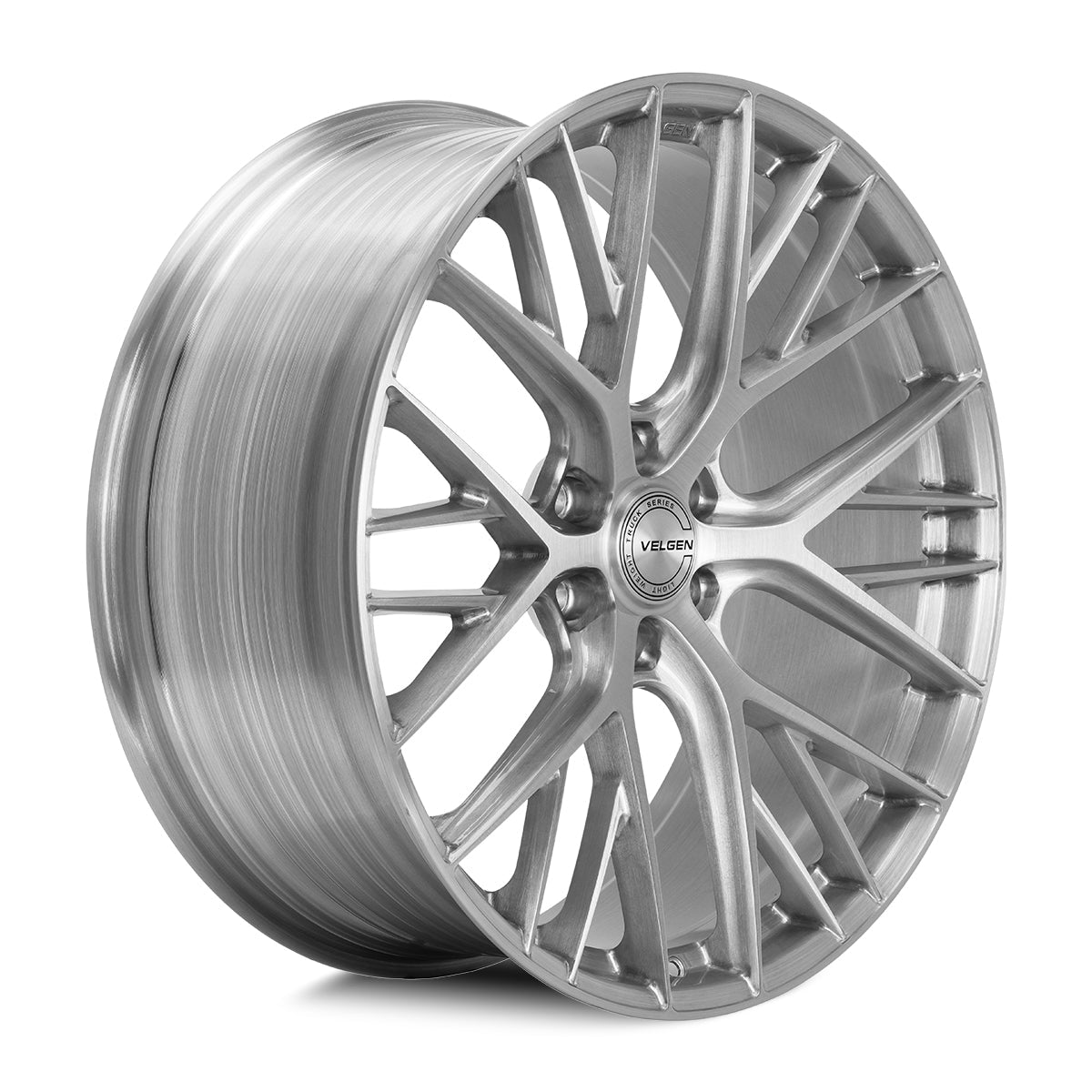 2021+ Ford F-150 Velgen VFF-12 Wheel Set (Set of 4) - Brushed Clear - 22x10