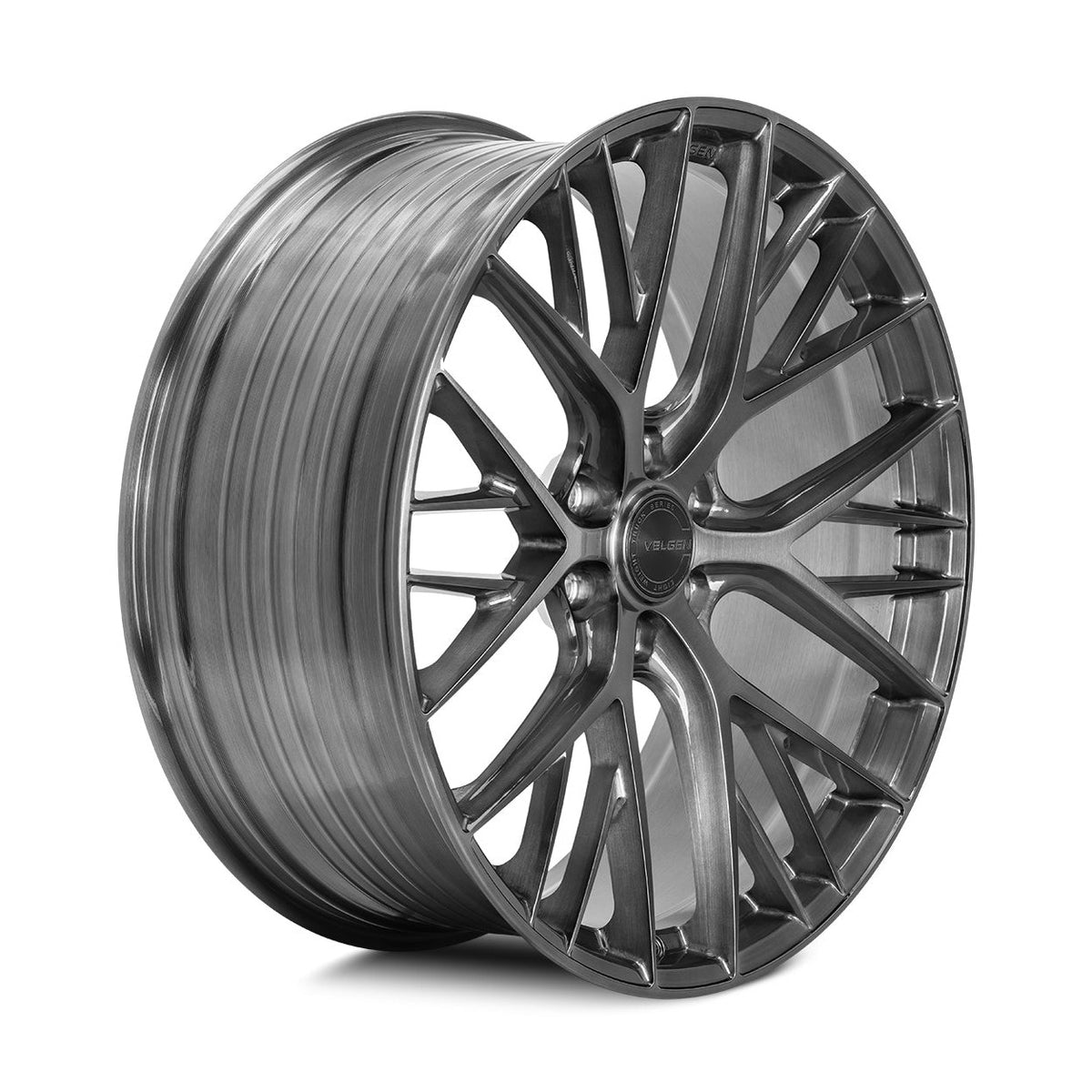Juego de ruedas Velgen Vff-12 para Ford F-150 (2021 en adelante) - 24x10, titanio pulido