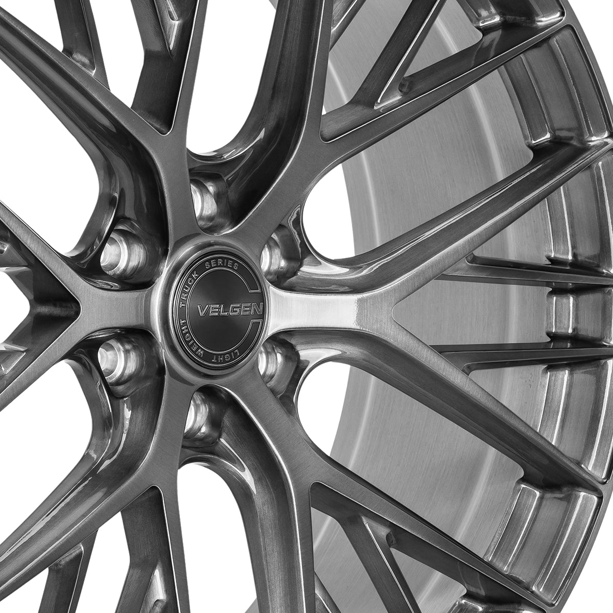 2021+ Ford F-150 Velgen VFF-12 Wheel Set (Set of 4) - Brushed Titanium - 24x10