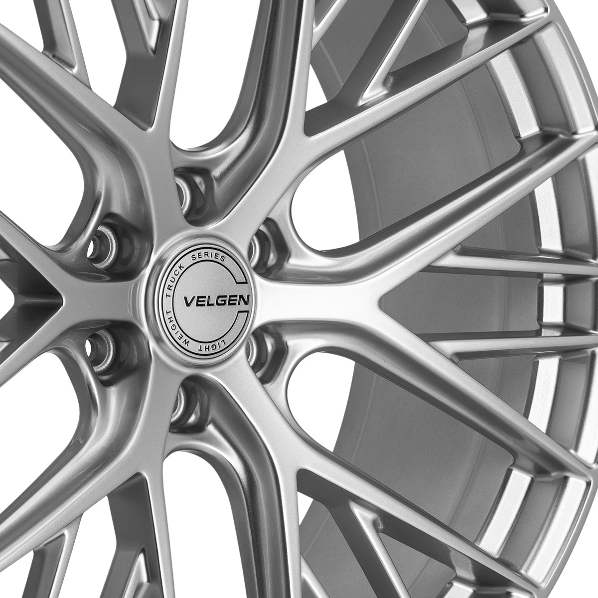 2021+ Ford F-150 Velgen VFF-12 Wheel Set (Set of 4) - Gloss Silver - 22x10
