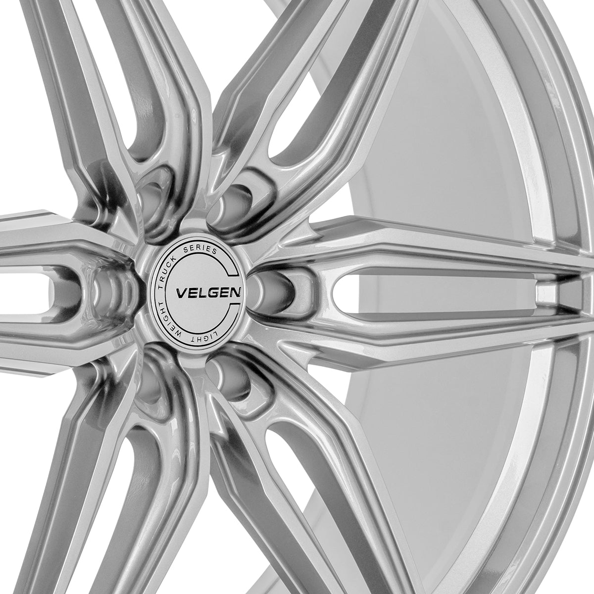 2021+ Ford F-150 Velgen VFF-6 Wheel Set (Set of 4) - Gloss Silver - 24x10