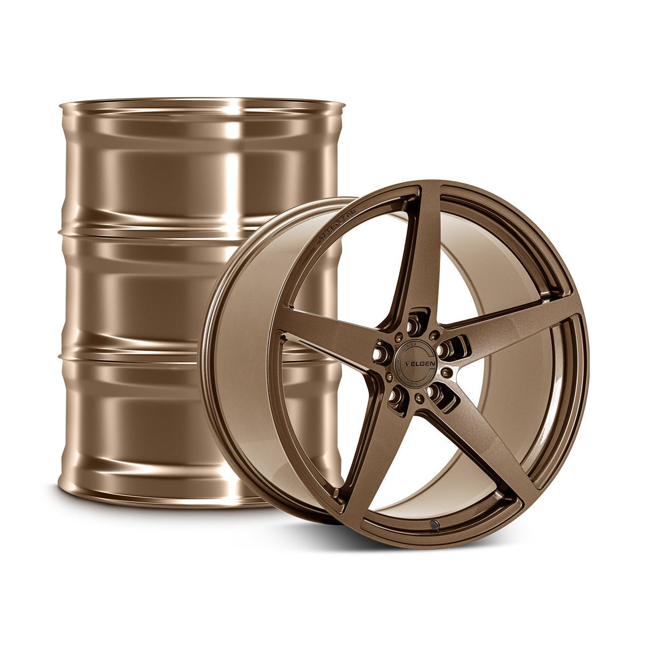 2020-2022 Ford Mustang GT500 Velgen Classic5 V2 Wheel Set (Set of 4) - Gloss Bronze - 20x11/20x11.5