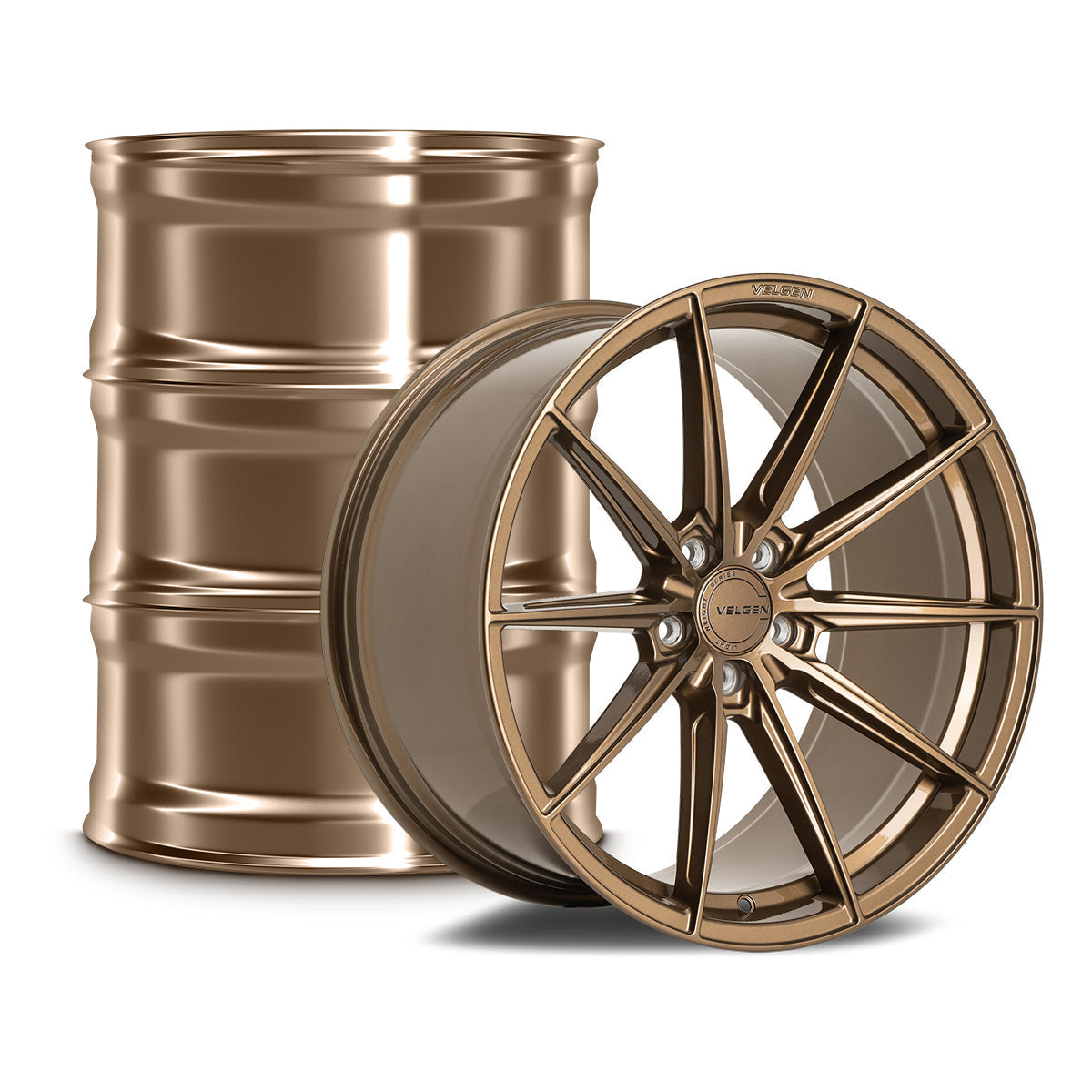 2015-2024 Ford Mustang Velgen VF10 Wheel Set (Set of 4) - Gloss Bronze - 20x10/20x11