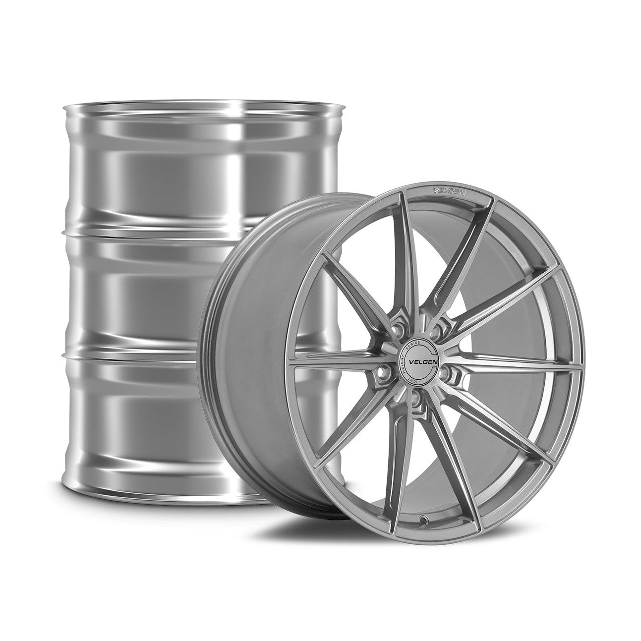 2015-2024 Ford Mustang Velgen VF10 Wheel Set (Set of 4) - Gloss Silver - 20x10/20x11
