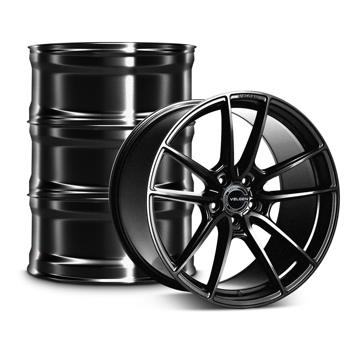 2005+ Ford Mustang Velgen VF5 Wheel Set (Set of 4) - Gloss Black - 19x9.5/19x10.5