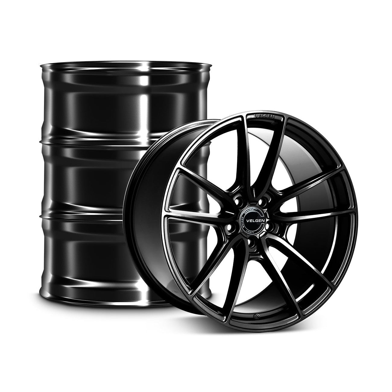 2016-2020 Ford Mustang GT350/R Velgen VF5 Wheel Set (Set of 4) - Gloss Black - 19x11/19x11.5