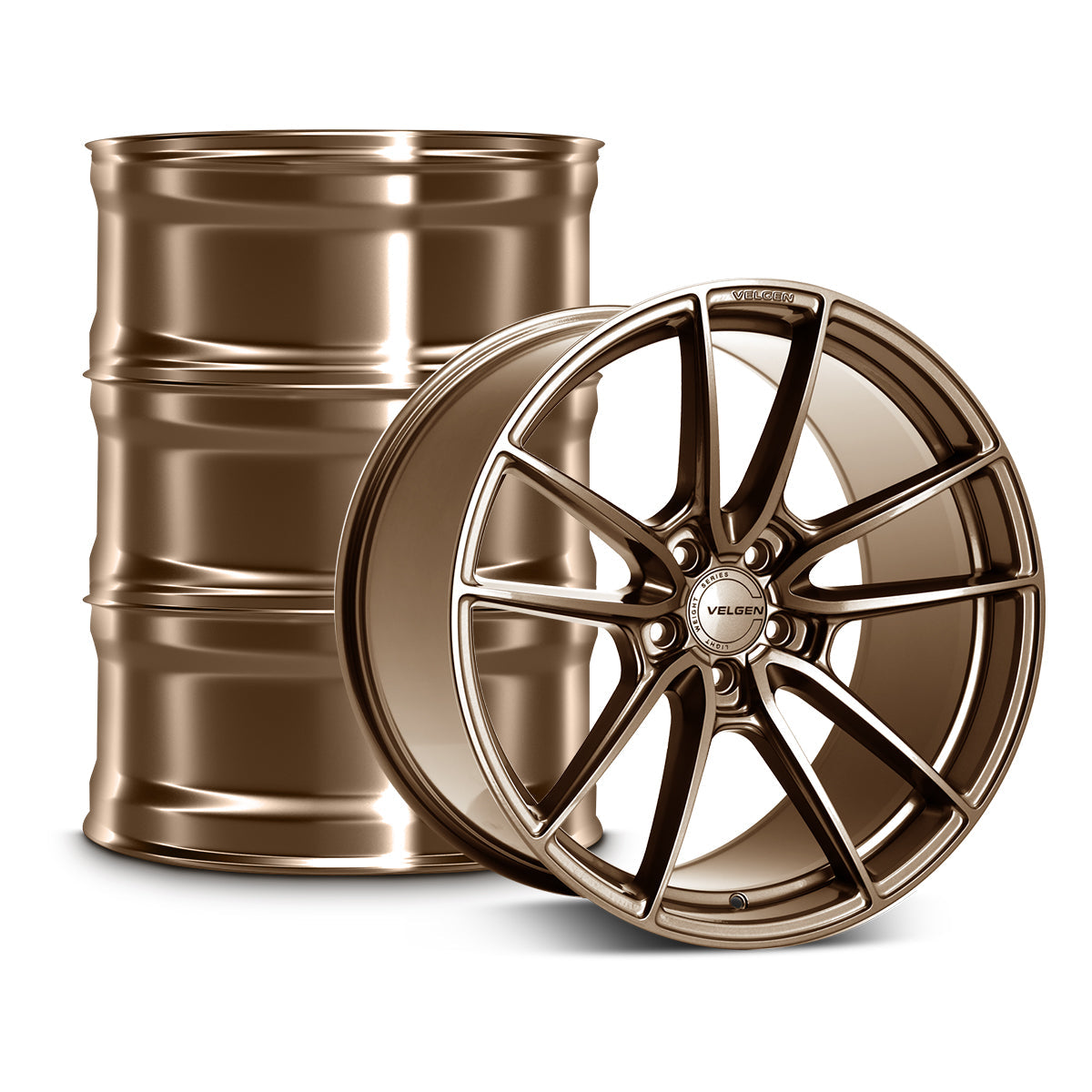2015-2024 Ford Mustang Velgen VF5 Wheel Set (Set of 4) - Gloss Bronze - 19x10/19x11