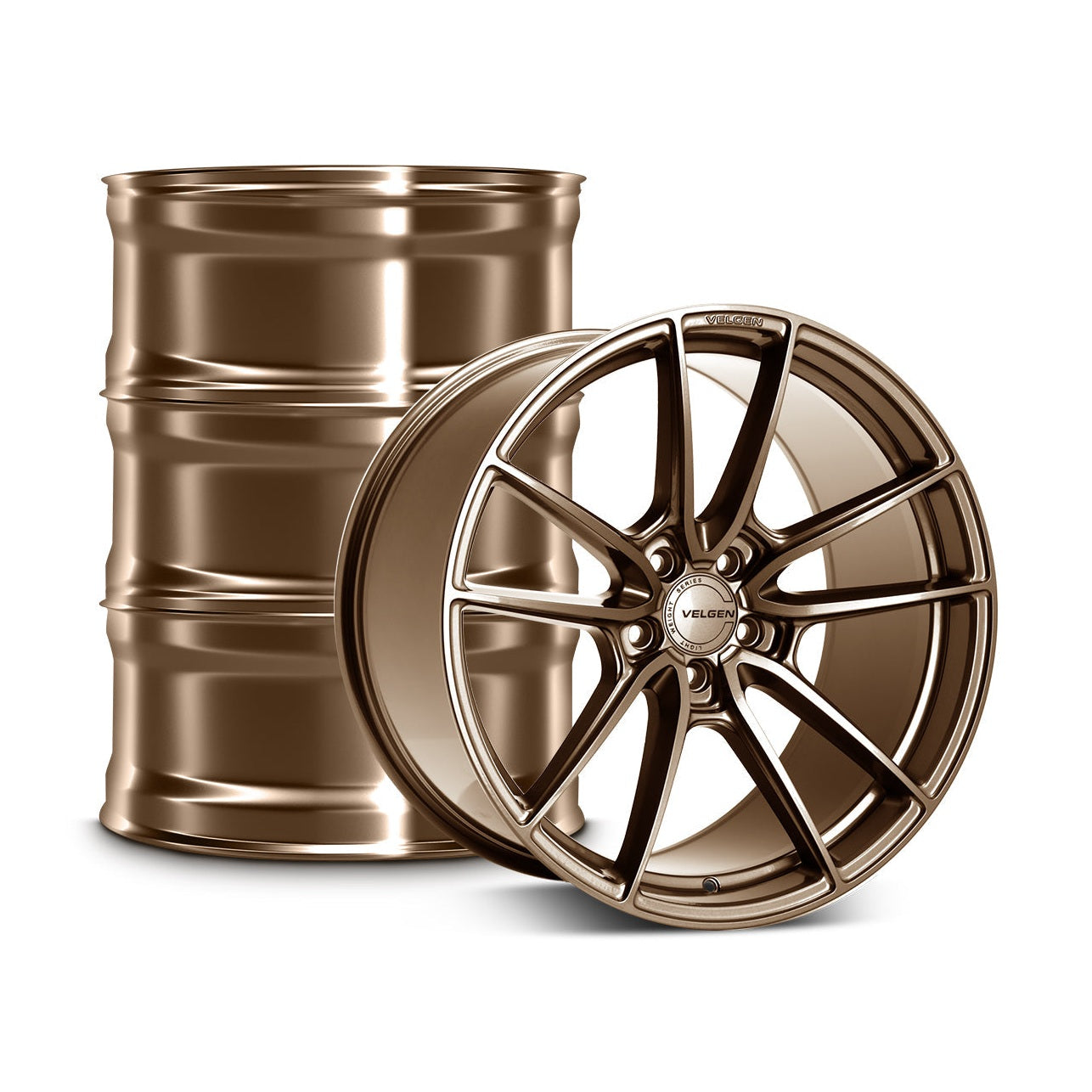 2015-2024 Ford Mustang Velgen VF5 Wheel Set (Set of 4) - Gloss Bronze - 19x10/19x11