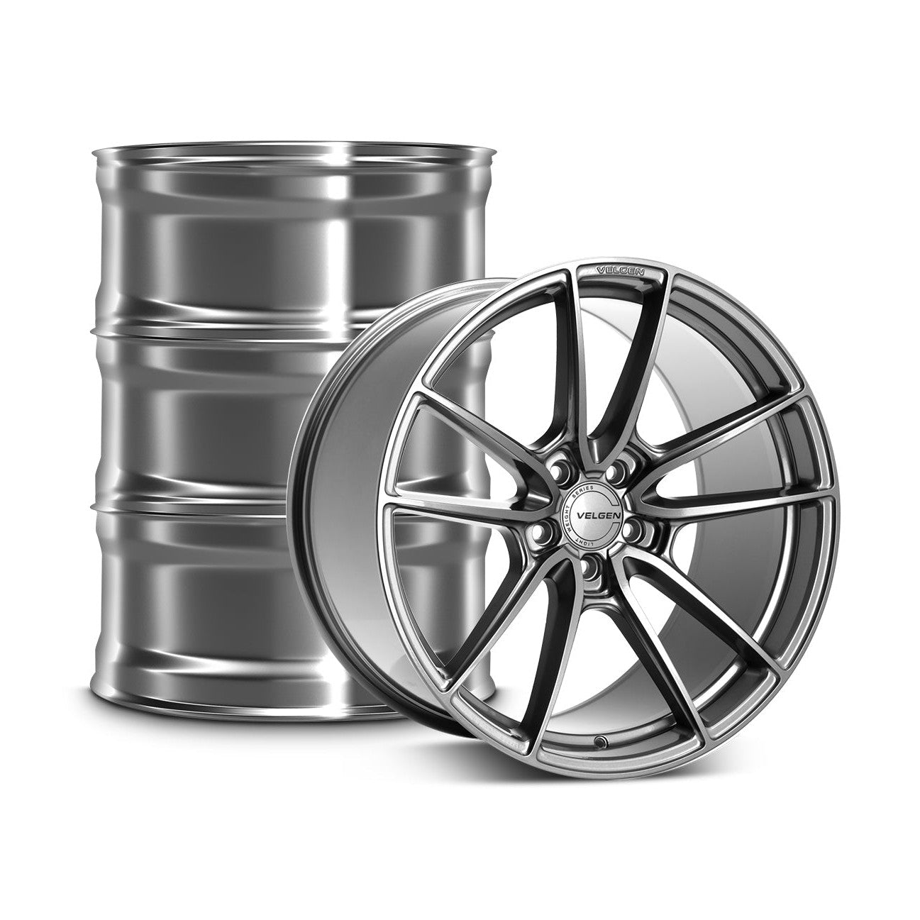 2015-2024 Ford Mustang Velgen VF5 Wheel Set (Set of 4) - Gloss Gunmetal - 20x10/20x11