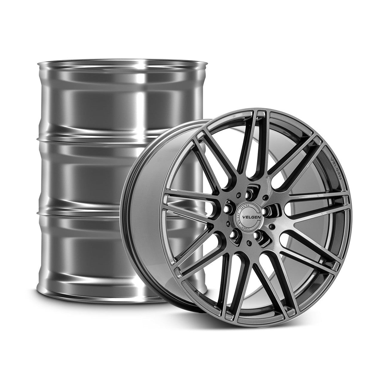 2005+ Ford Mustang Velgen VF9 Wheel Set (Set of 4) - Gloss Gunmetal - 20x9.5/20x10.5