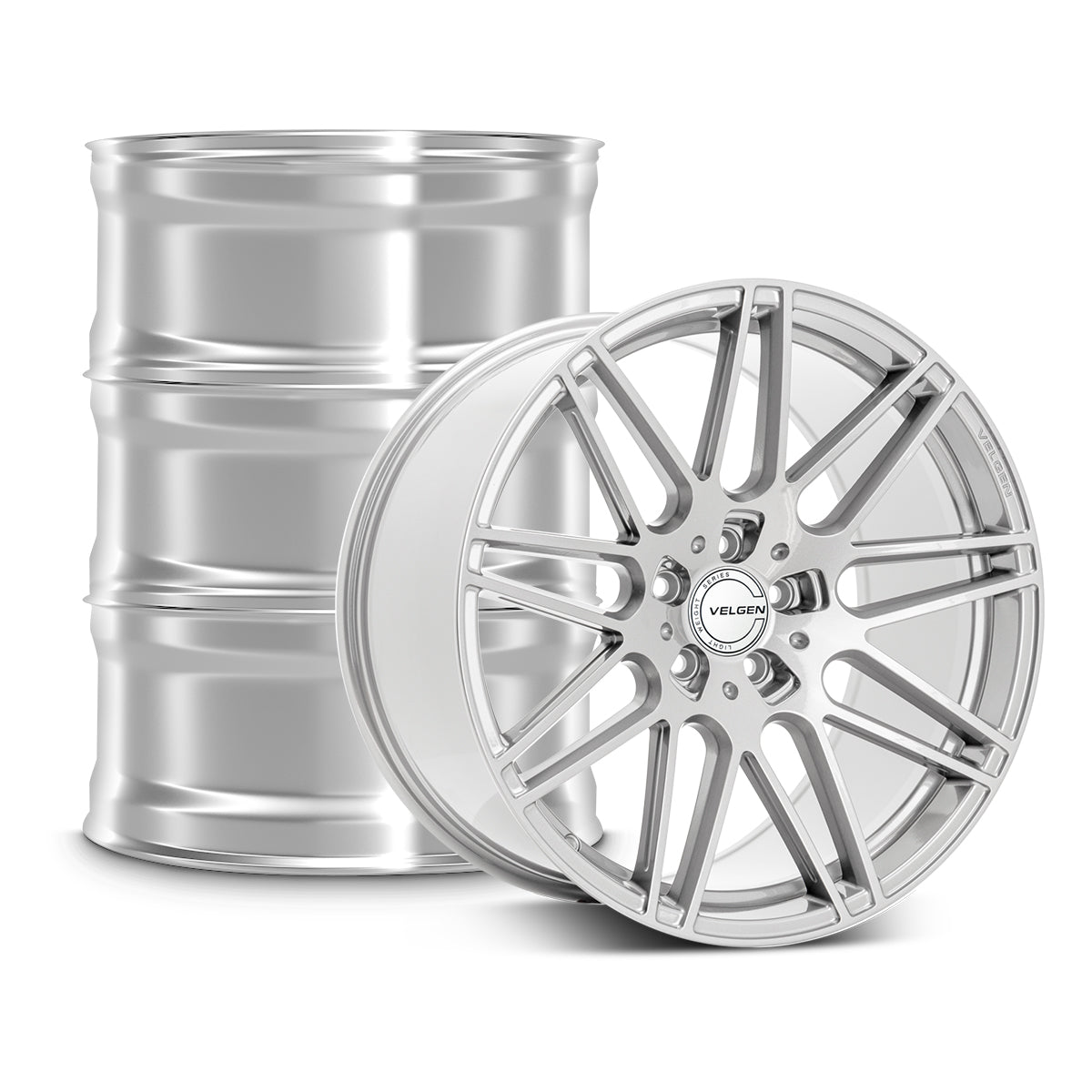 2015-2024 Ford Mustang Velgen VF9 Wheel Set (Set of 4) - Gloss Silver - 20x10/20x11