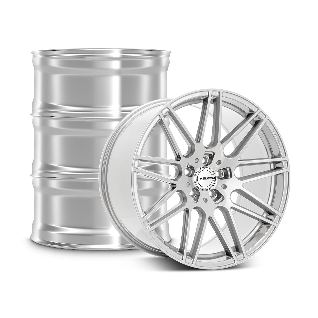 2015-2024 Ford Mustang Velgen VF9 Wheel Set (Set of 4) - Gloss Silver - 20x10/20x11