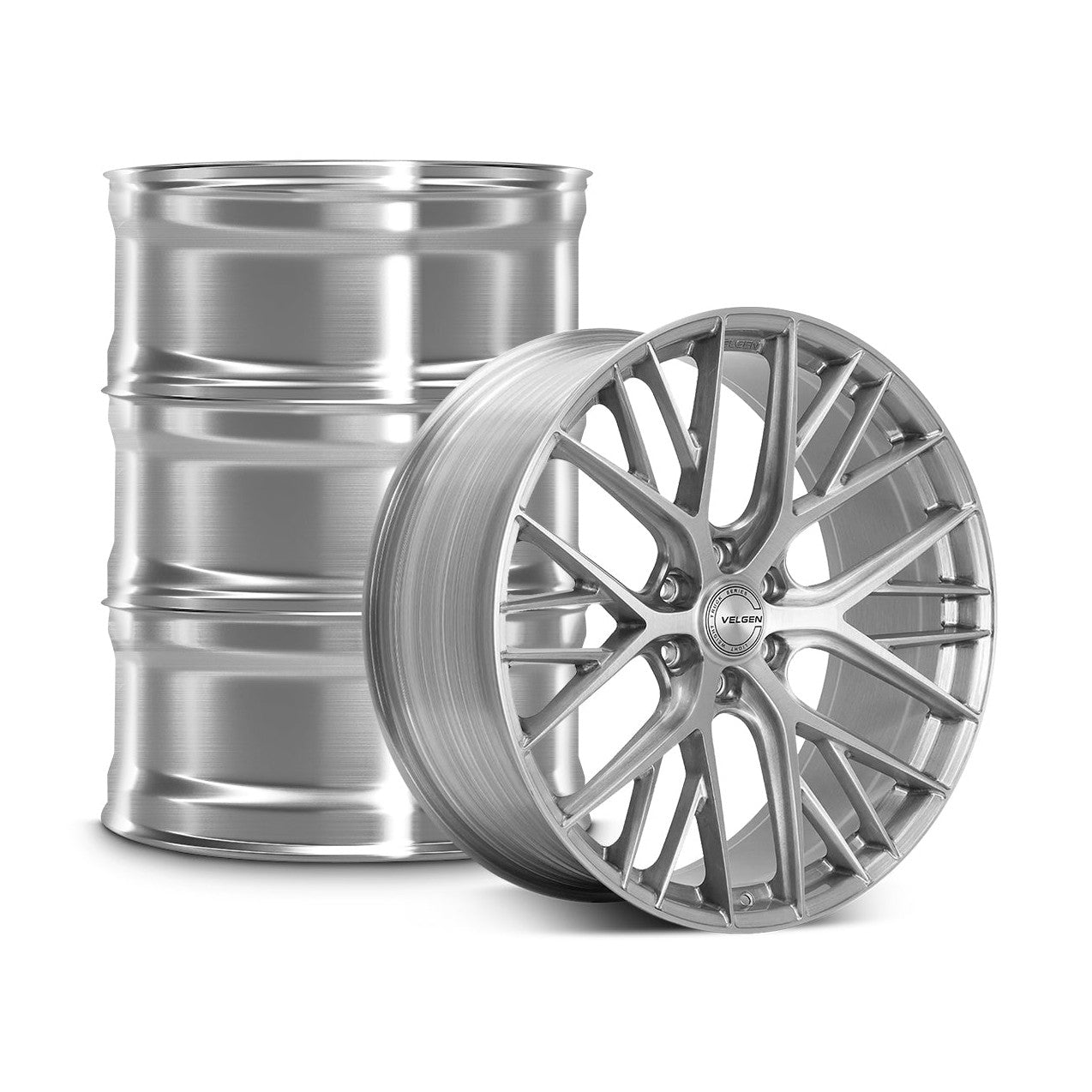 2015-2020 Ford F-150 Velgen VFF-12 Wheel Set (Set of 4) - Brushed Clear - 24x10