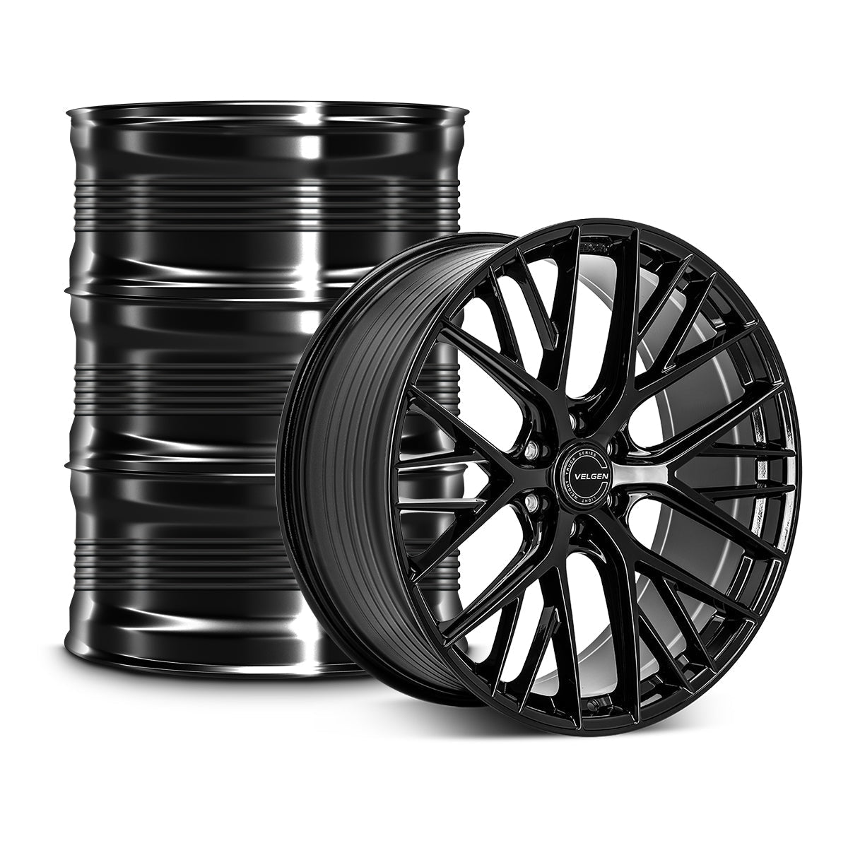 2021+ Ford F-150 Velgen VFF-12 Wheel Set (Set of 4) - Gloss Black - 22x10