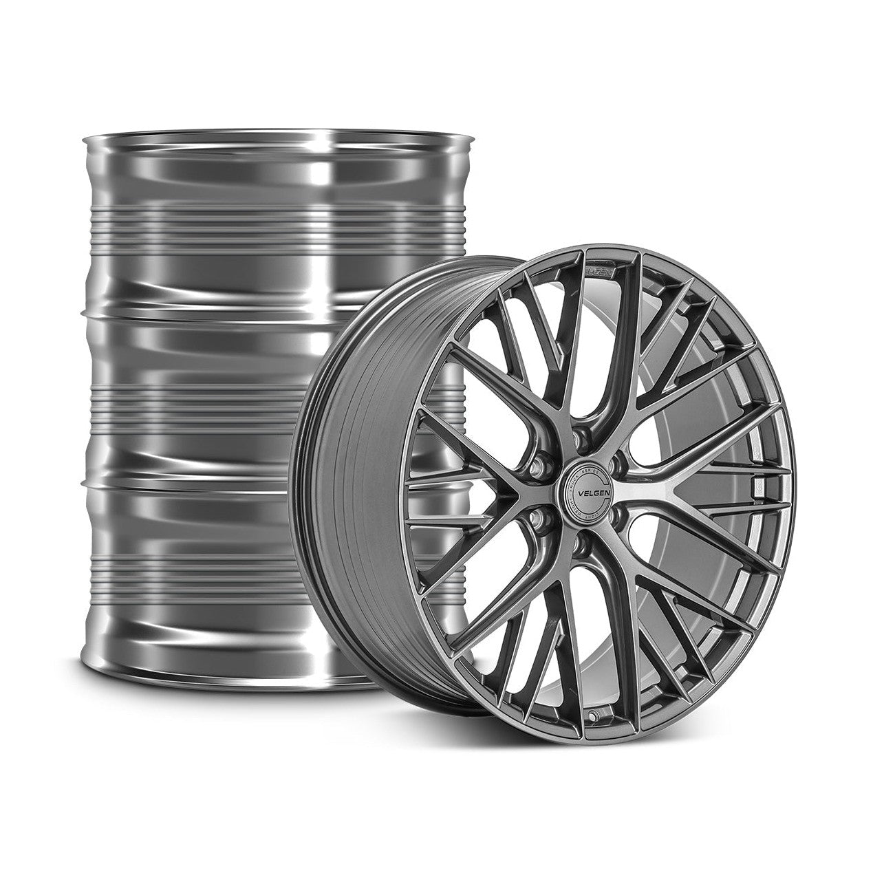 2015-2020 Ford F-150 Velgen VFF-12 Wheel Set (Set of 4) - Gloss Gunmetal - 24x10