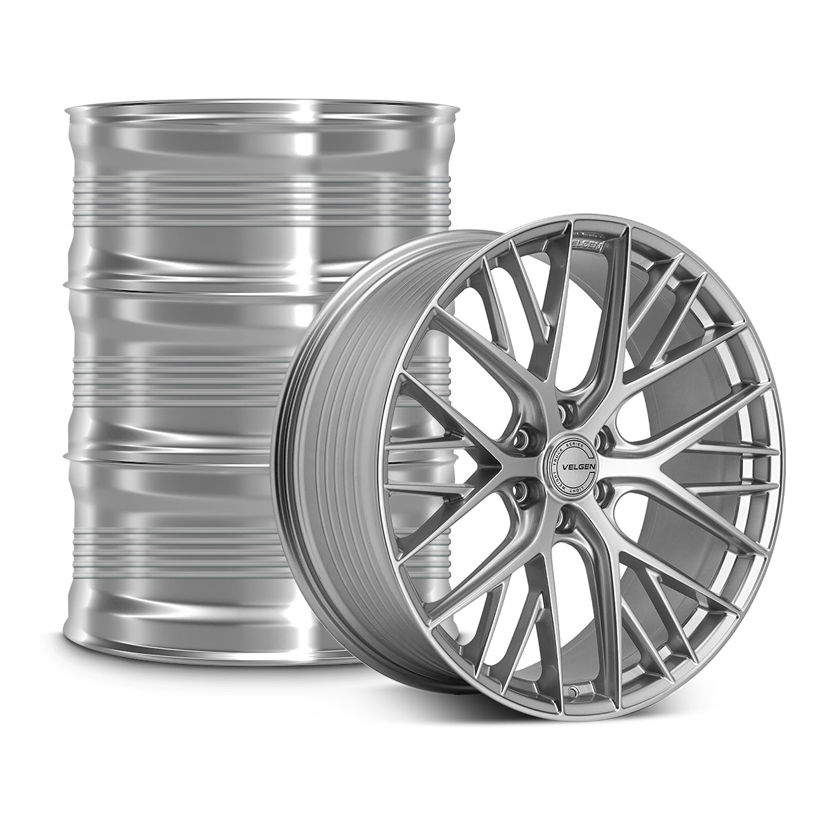 2015-2020 Ford F-150 Velgen VFF-12 Wheel Set (Set of 4) - Gloss Silver - 24x10