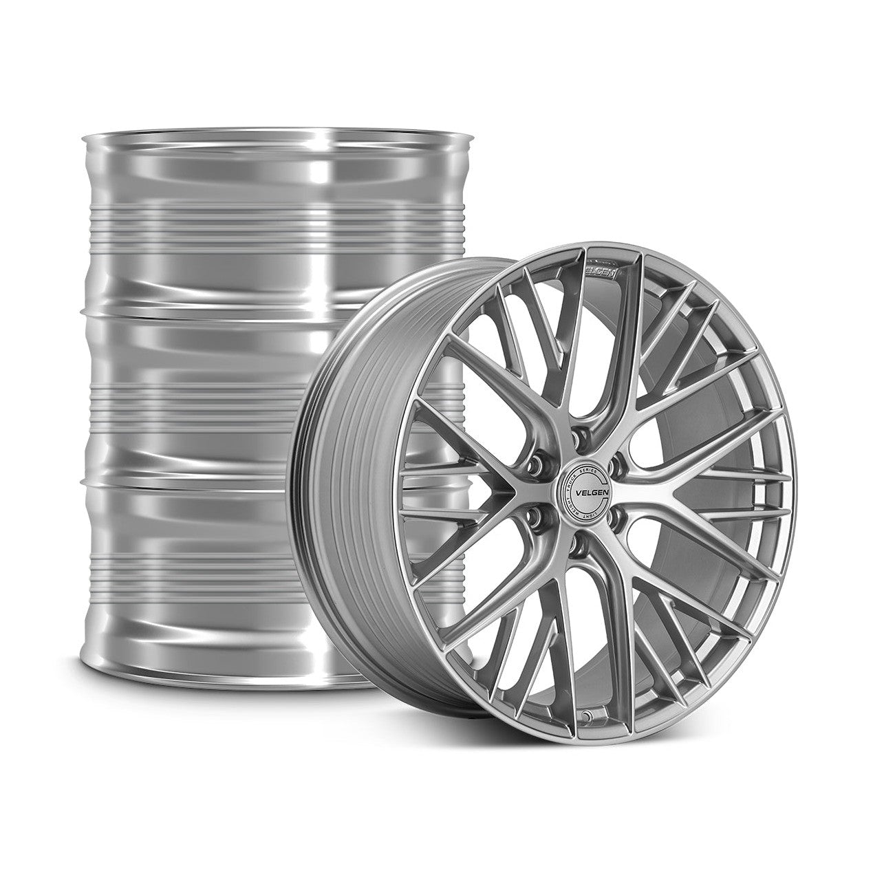 2015-2020 Ford F-150 Velgen VFF-12 Wheel Set (Set of 4) - Gloss Silver - 22x10