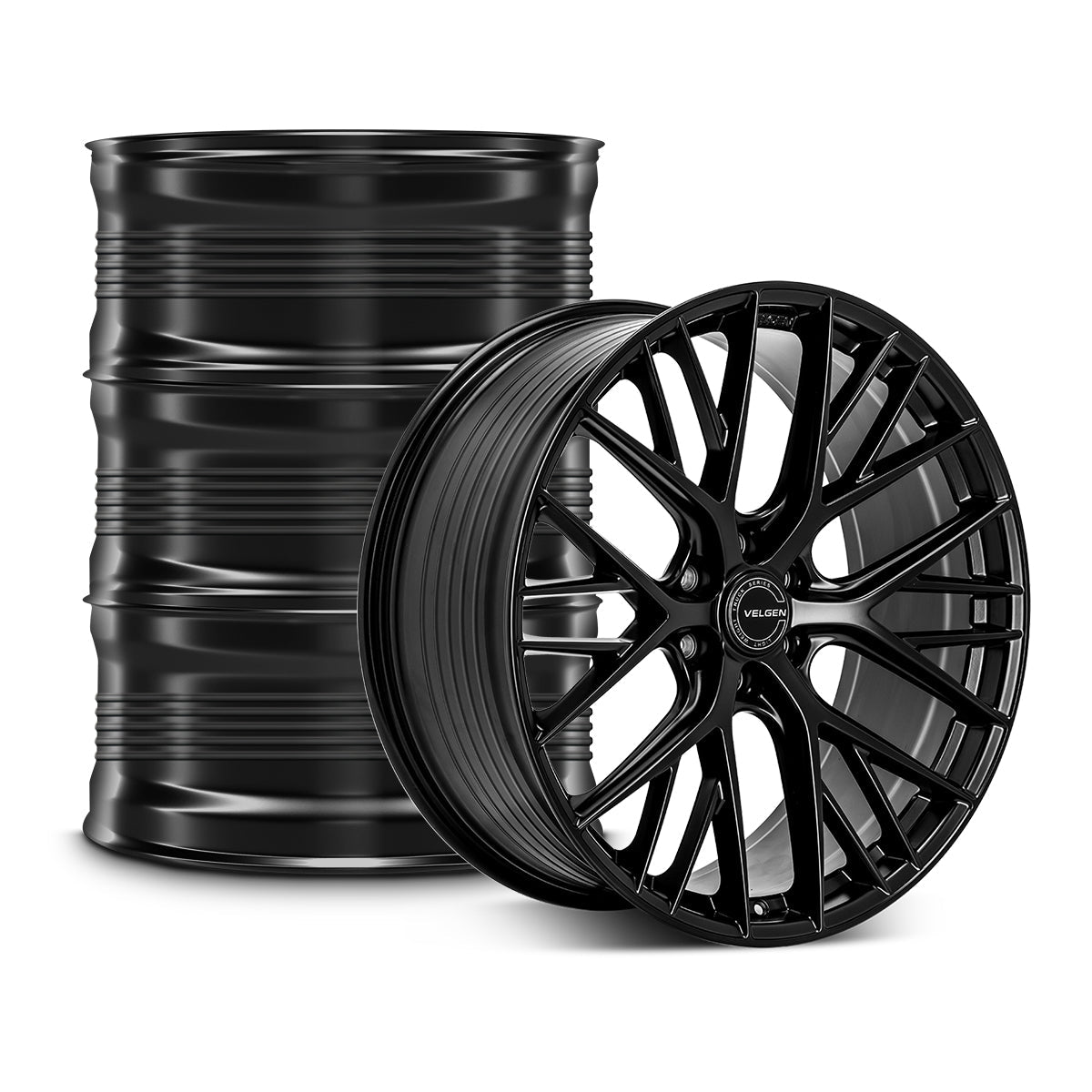 2021+ Ford F-150 Velgen VFF-12 Wheel Set (Set of 4) - Satin Black - 24x10
