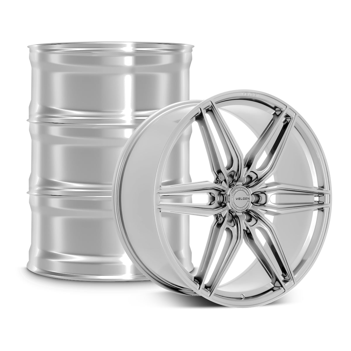 2009-2020 Ford F-150 Velgen VFF-6 Wheel Set (Set of 4) - Gloss Silver - 24x10