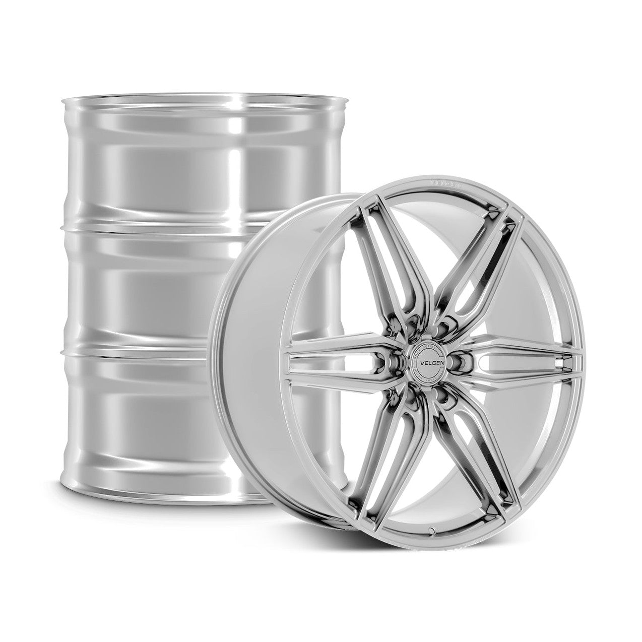 2009-2020 Ford F-150 Velgen VFF-6 Wheel Set (Set of 4) - Gloss Silver - 24x10