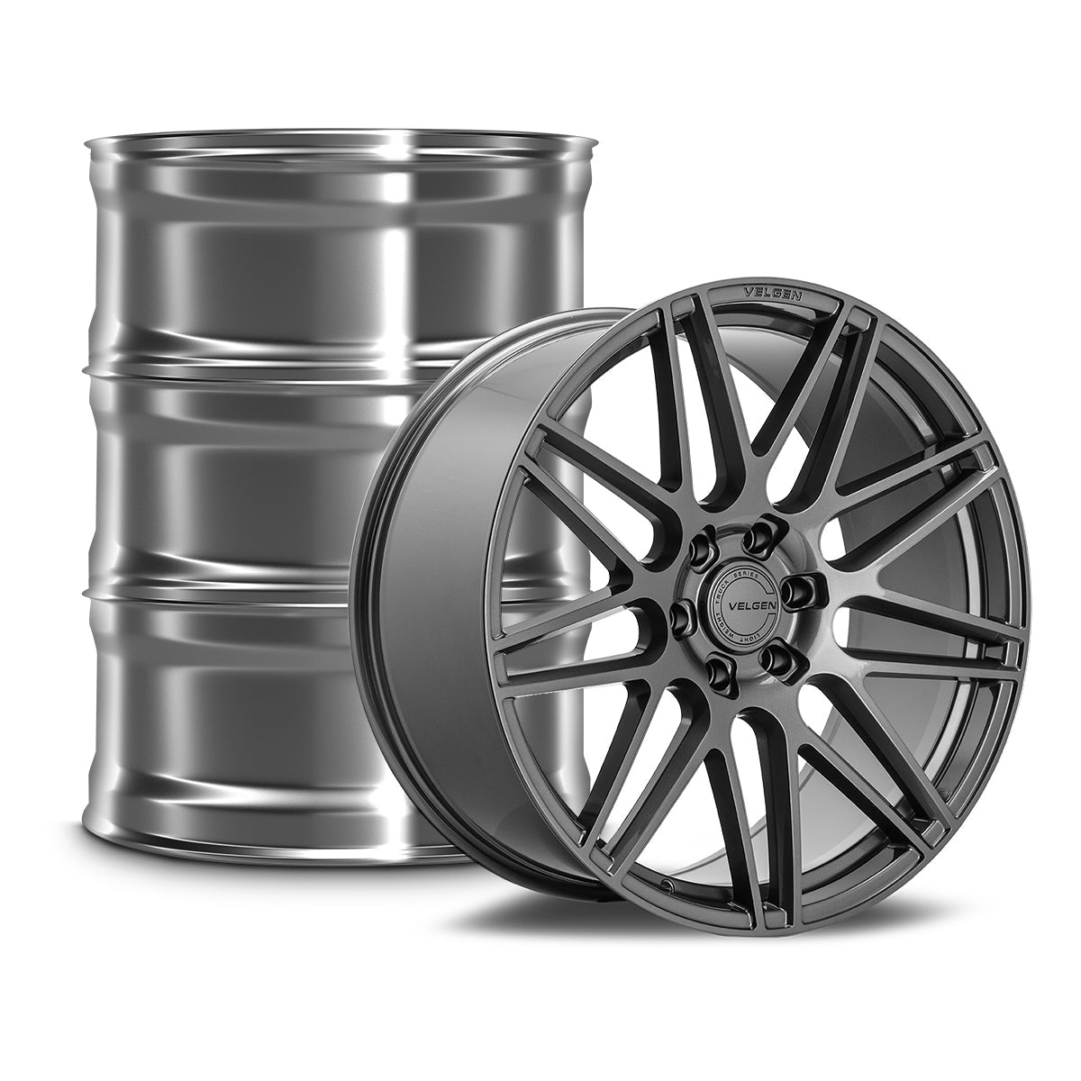 2021+ Ford F-150 Velgen VFF-9 Wheel Set (Set of 4) - Gloss Gunmetal - 24x10