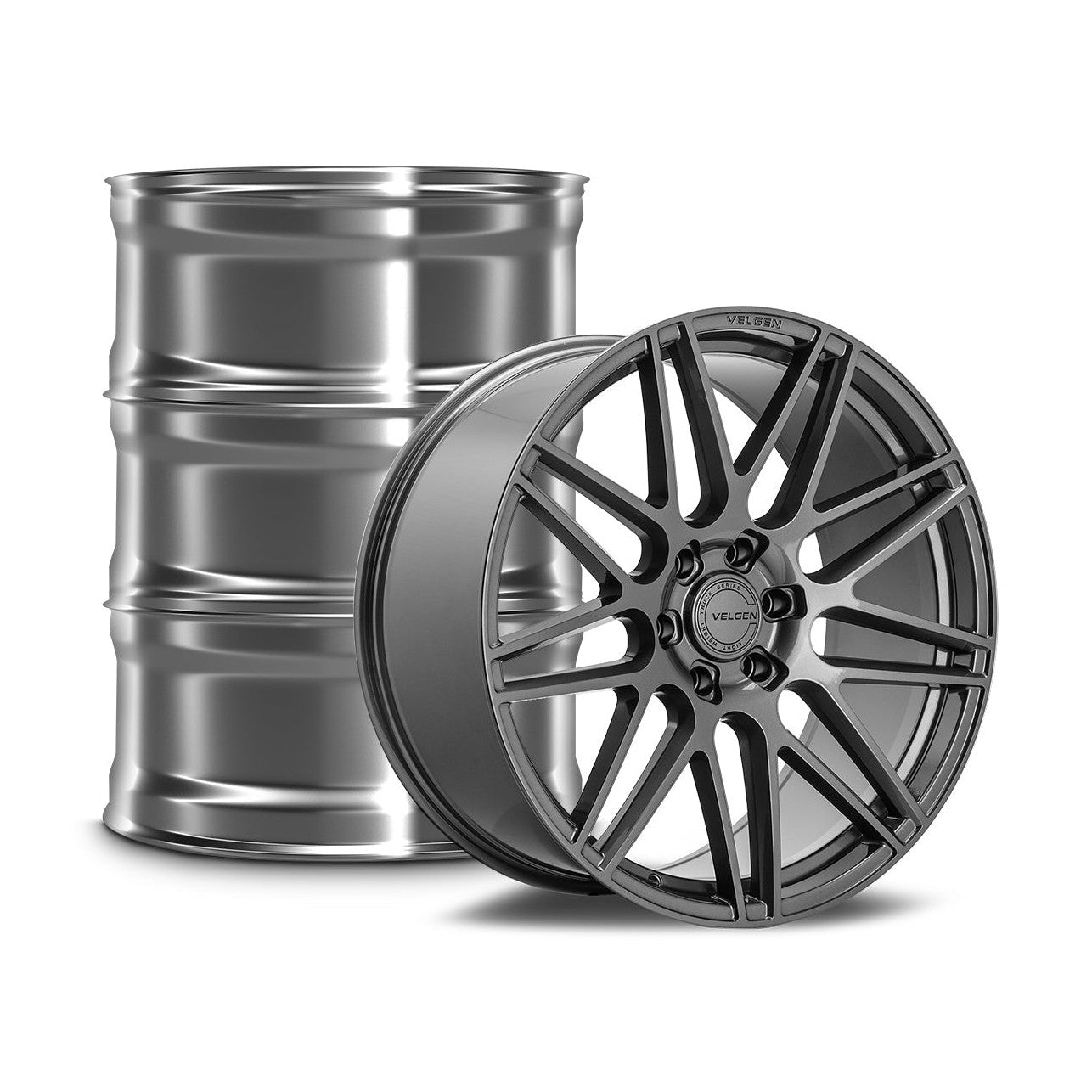 2009-2020 Ford F-150 Velgen VFF-9 Wheel Set (Set of 4) - Gloss Gunmetal - 24x10