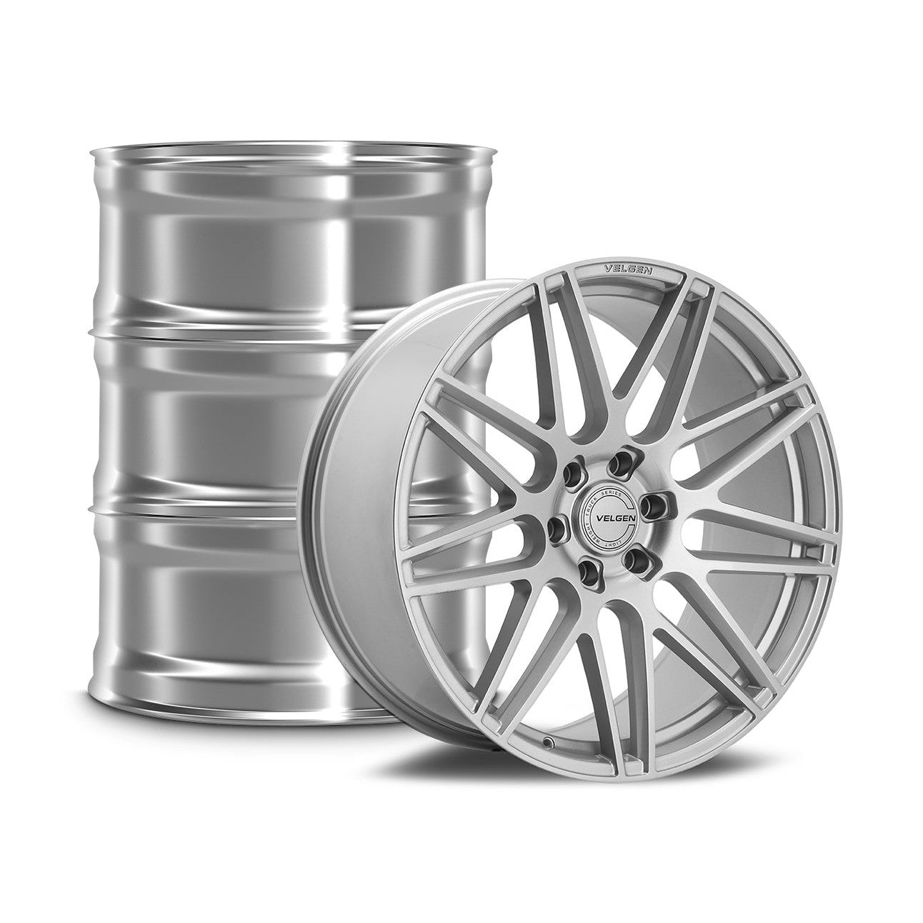 2021+ Ford F-150 Velgen VFF-9 Wheel Set (Set of 4) - Gloss Silver - 22x10