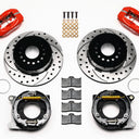 Wilwood Forged Dynalite P/S P-B Kit Drilled-Red 2005-2014 Mustang
