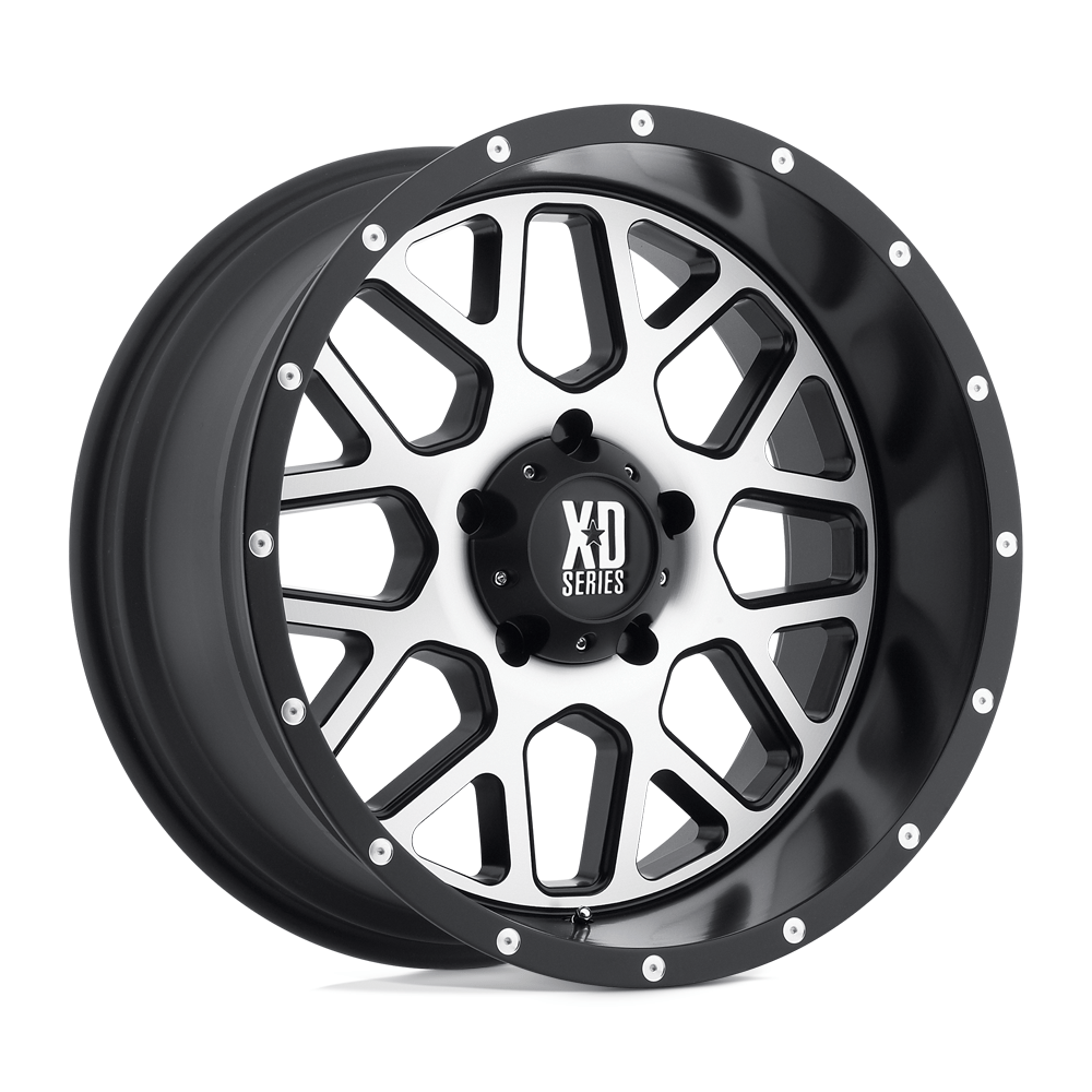 XD XD820 GRENADE 20x9 Satin Black W/ Machined Face 6x135 18mm