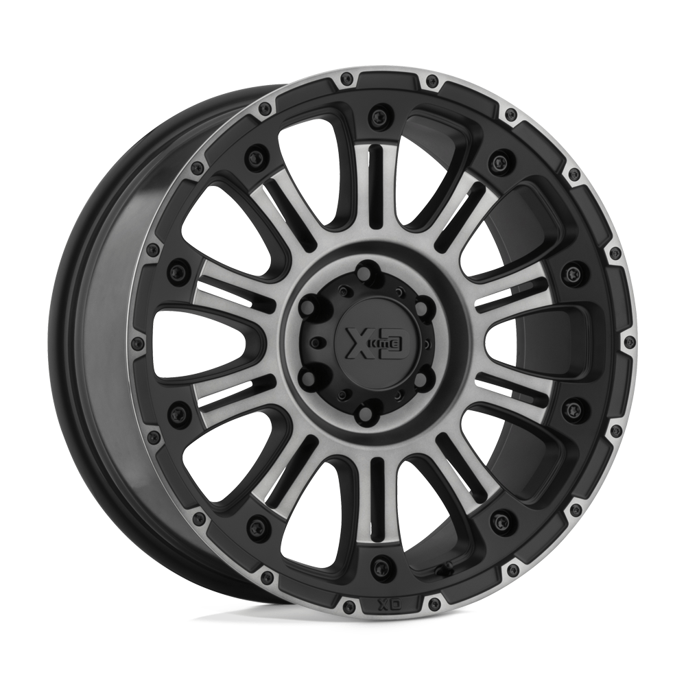 XD XD829 HOSS II 20x9 Satin Black Mach W/ Gray Tint 6x135 18mm