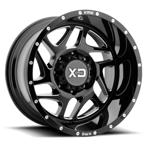 XD XD836 FURY 20x9 Gloss Black Milled 6x135 18mm