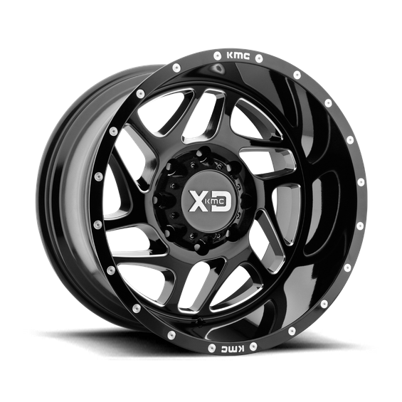 XD XD836 FURY 20x9 Gloss Black Milled 6x135 18mm