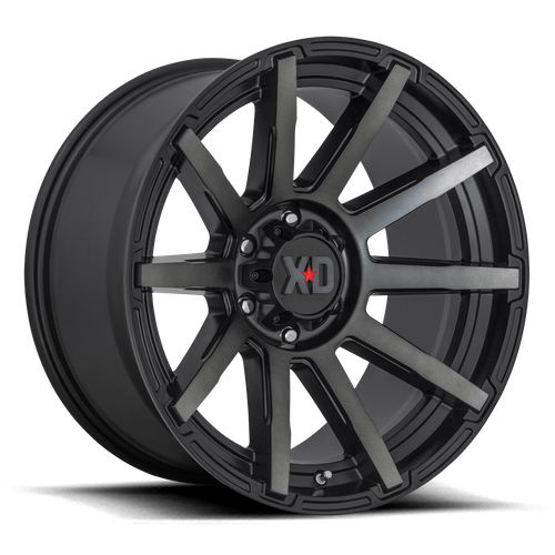 XD XD847 OUTBREAK 20x9 Satin Black W/ Gray Tint 6x135 30mm