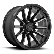 XD XD855 LUXE 17x9 Gloss Black Mach W/ Gray Tint 6x135 18mm