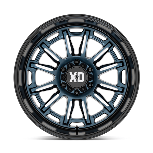 XD XD865 PHOENIX 20x9 Metallic Blue Milled W/ Blk Lp 6x135 18mm