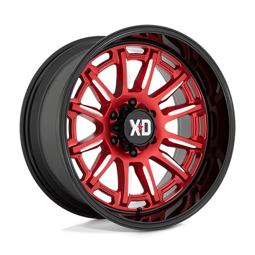 XD XD865 PHOENIX 20x9 Candy Red Milled W/ Black Lip 6x135 18mm