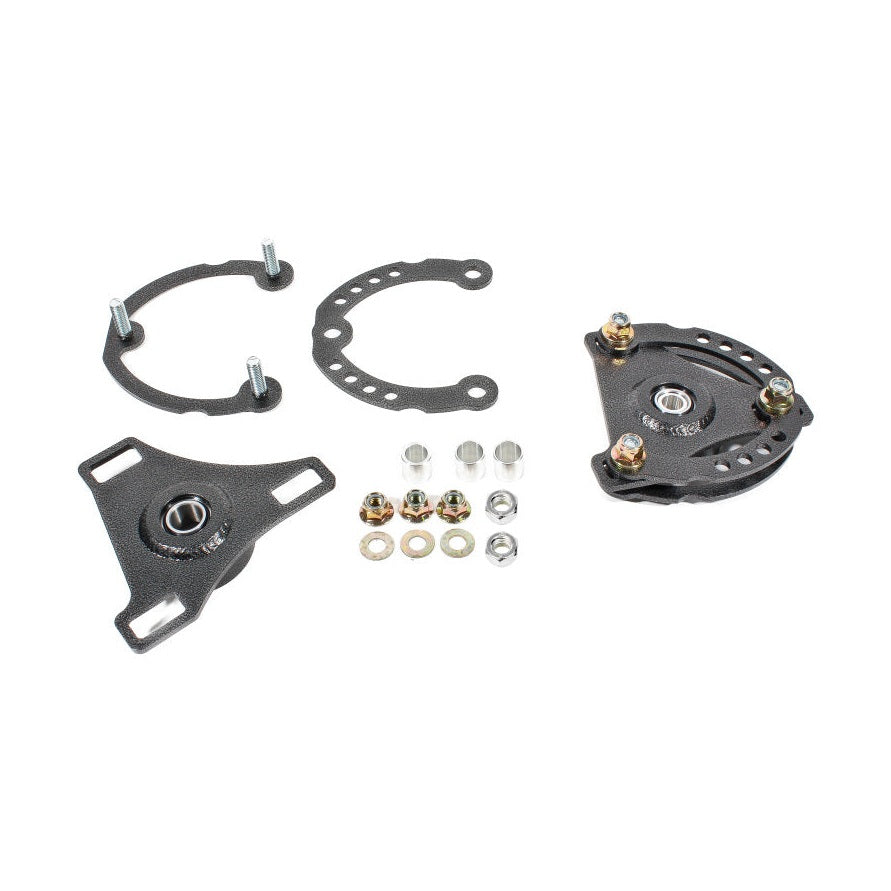 BMR Suspension BMR 15-17 S550 Mustang Caster Camber Plates - Black Hammertone