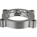 aFe 11-14 Ford Mustang/ 11-14 Ford F-150 V6 3.7L Silver Bullet Throttle Body Spacer - Silver