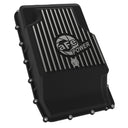 aFe 17-24 Ford F-150 10R60/10R80 Pro Series Rear Transmission Pan Black w/ Machined Fins